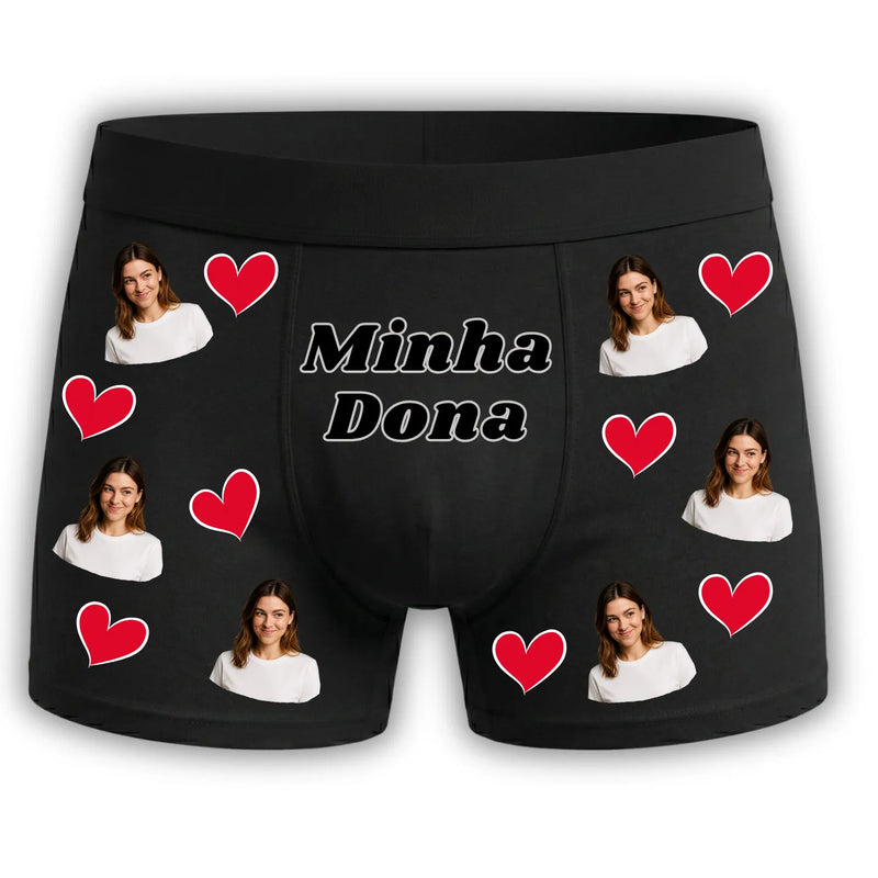 Cueca personalizada Minha Dona - Preta